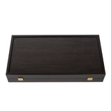 Jeu de backgammon wengé ouvert
