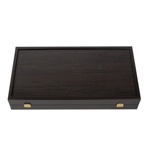 Jeu de backgammon wengé ouvert
