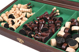 Coffret Échecs et Dames 35 cm en Bois – vue 3