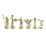 Pièces d'échecs Discobole en métal or et argent
