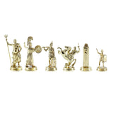 Très grandes pièces d'échecs Mythologie Grecque or et argent