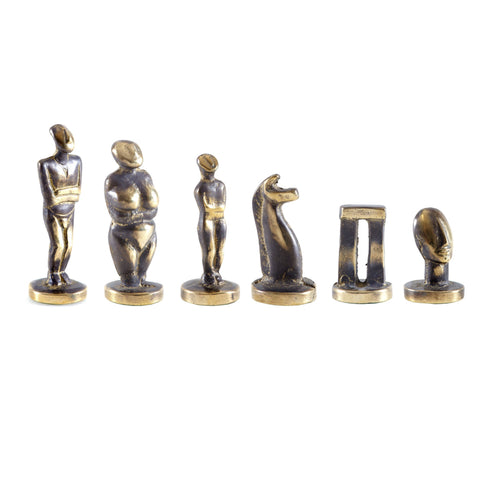 Pièces d'échecs Art Cycladique bronze