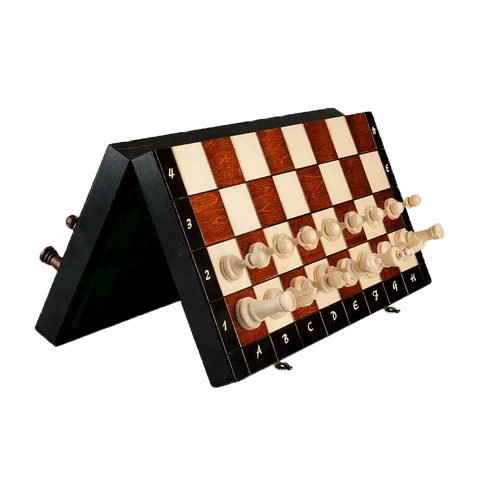 Joneytech Ensemble d'échecs en bois, plateau d'échecs magnétique de 11,5 pouces avec design pliable et rangement, jeu d'échecs de voyage pour enfants, adultes et soirée jeux en famille Joneytech Ensemble d'échecs en bois, plateau d'échecs magnétique de 11,5 pouces avec design pliable et rangement, jeu d'échecs de voyage pour enfants, adultes et soirée jeux en famille