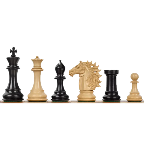 Pièces d'Échecs en Bois d'Ébène
