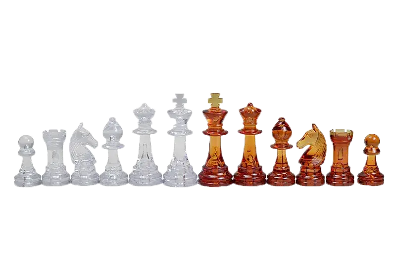Jeu D'échecs Artisanal Brésil – Figurines Terre Cuite Et échiquier En Verre
