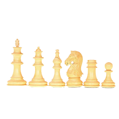 Pièces d'Échecs Blanches Staunton en Bois de Rose