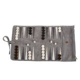 Backgammon de voyage enroulé