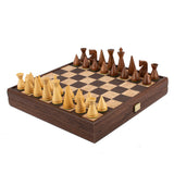 Échiquier en liège marron et naturel 34 cm