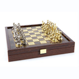 Jeu d'échecs gréco-romain petit modèle plateau marron
