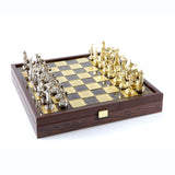 Jeu d'échecs mythologie grecque coffret marron