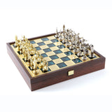 Jeu d'échecs mythologie grecque coffret vert