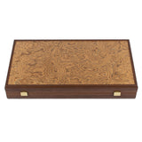 Backgammon de luxe en bois de noyer