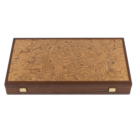 Backgammon de luxe en bois de noyer