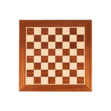 Plateau d'échecs artisanal en bois