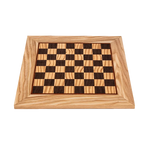 Plateau d'échecs en bois d'olivier