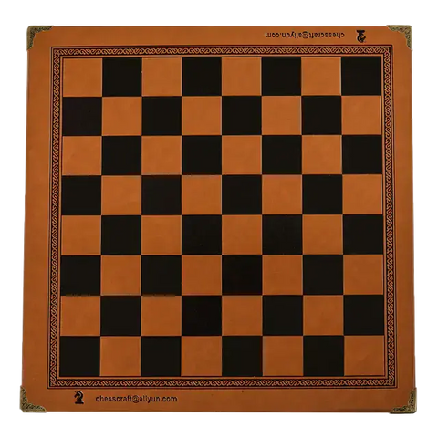 Échiquier en Cuir Orange