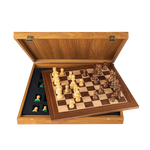 Pièces d'échecs blanches en sheesham