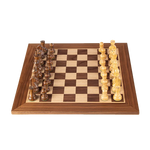 Échiquier en Bois de Noyer et pièces d'échecs