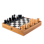 Échiquier et pièces d'échecs en Bois Original