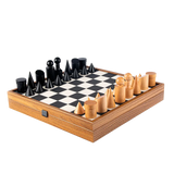 Échiquier et pièces d'échecs en Bois Original