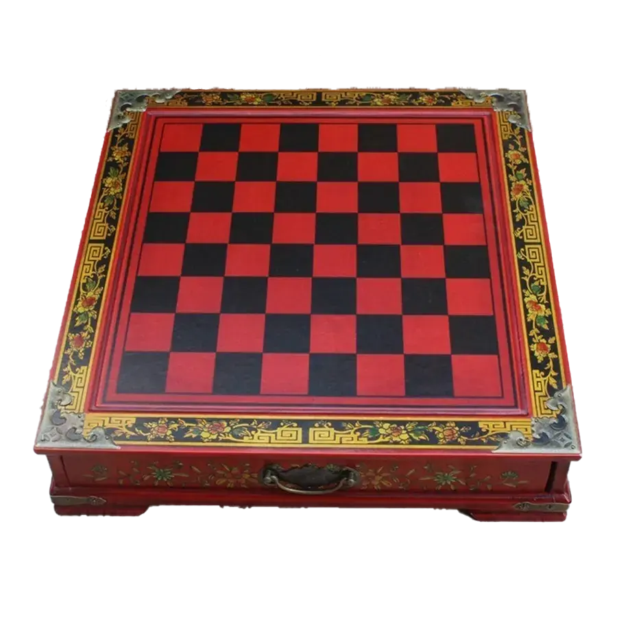 VGEBY échiquier pliant Échiquier chinois en cuir microfibre pliable, tapis d'échecs enroulable VGEBY échiquier pliant Échiquier chinois en cuir microfibre pliable, tapis d'échecs enroulable