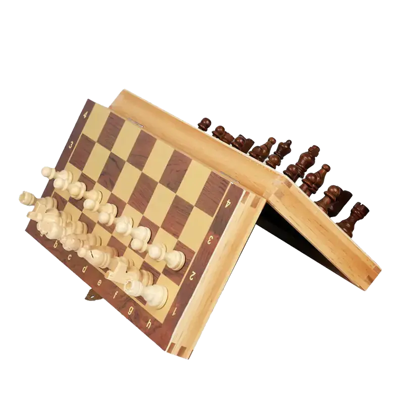 Produits Jeu d'Échecs Magnétique en Bois Pliable