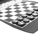 échiquier enroulable pour échecs et dames
