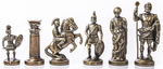 Pièces échecs grec romain bronze