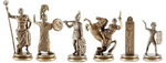 Pièces d'échecs mythologie grecque bronze